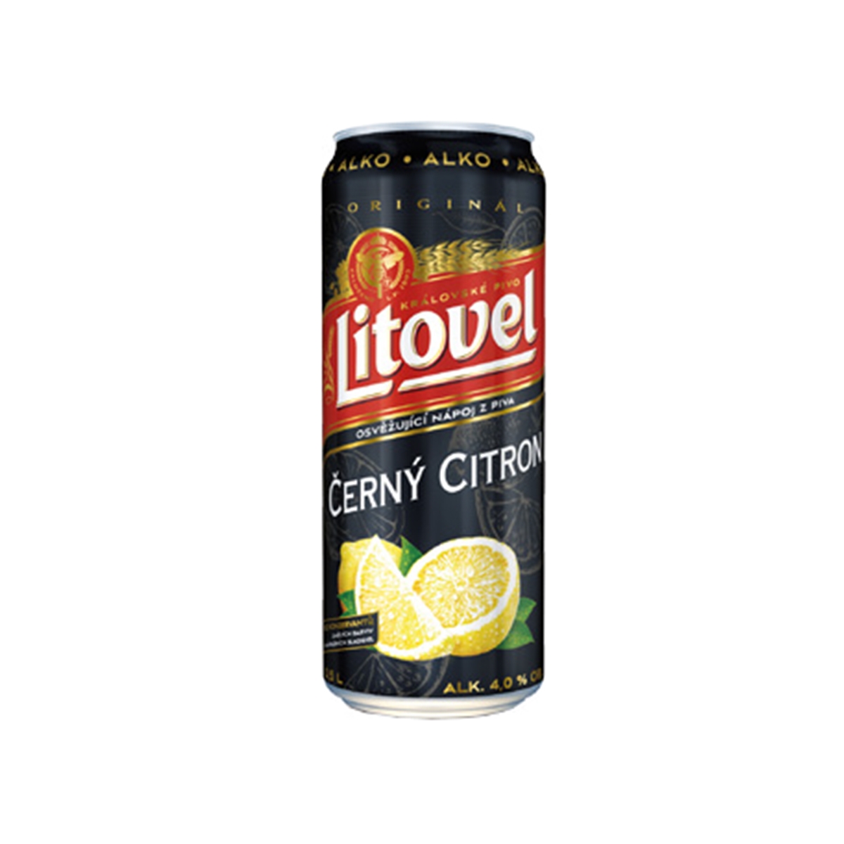 Litovel Černý citron alkoholický nápoj 0,5 l
